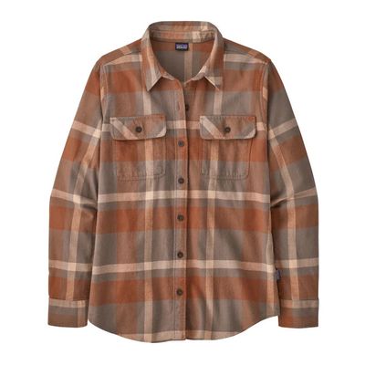 Patagonia Women&#39;s Long-Sleeved Organic Cotton Midweight Fjord Flannel Shirt &#39;23