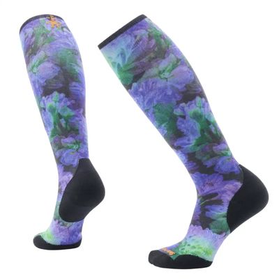 Smartwool Women's Ski Targeted Cushion Electric Lotus Print OTC Socks '26