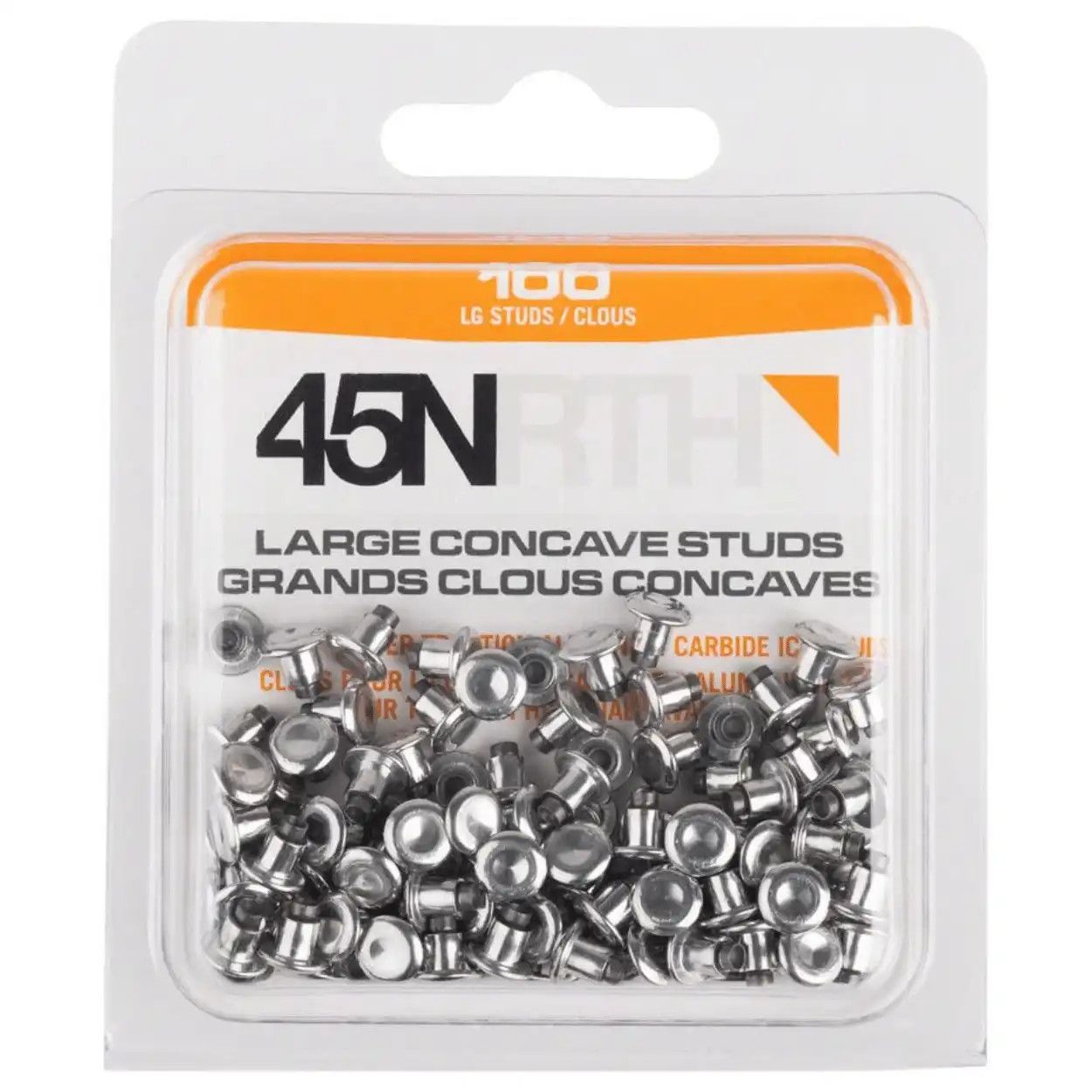 45NRTH Large Concave Carbide Aluminum Tire Studs - 100 Pack
