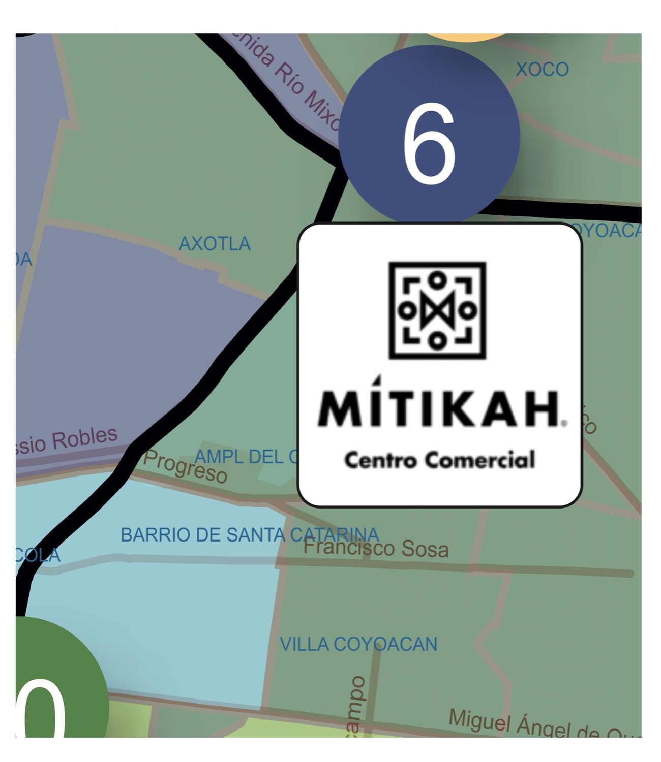Centros comerciales Valle de México en tu mapa