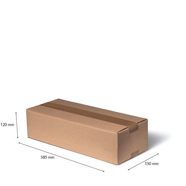 WP-Faltkarton Fefco 0201, 2.02 EB / 385x130x120 mm