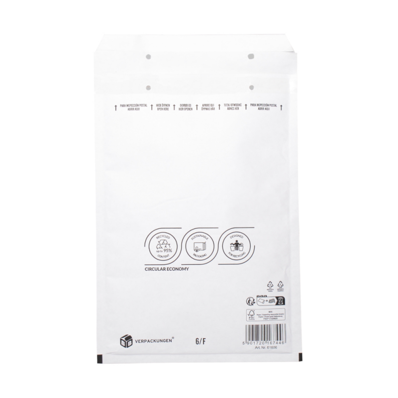 Luftpolsterversandtasche 220x340 mm für DIN  A4+(weiss)