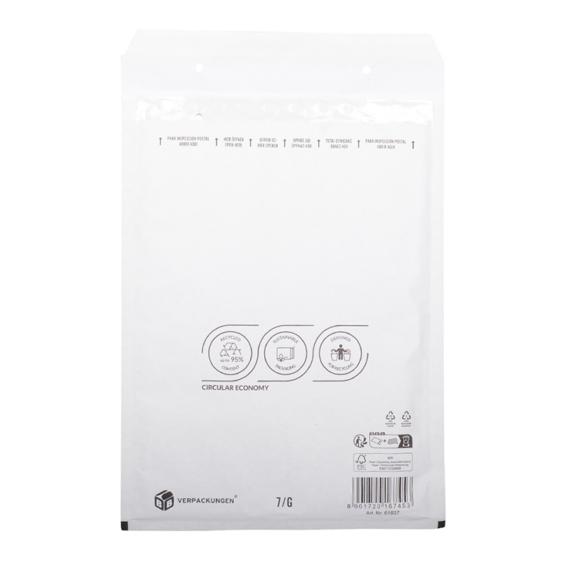 Luftpolsterversandtasche 230x340 mm für DIN  A4+ / C4 (weiss)