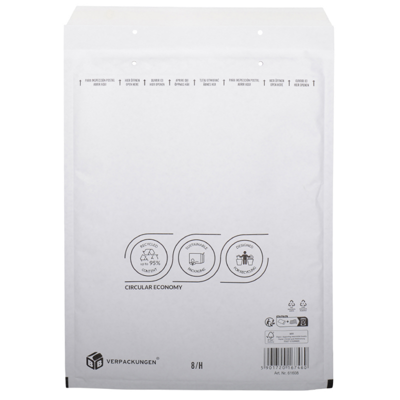 Luftpolsterversandtasche 270x360 mm für DIN B4 (weiss)