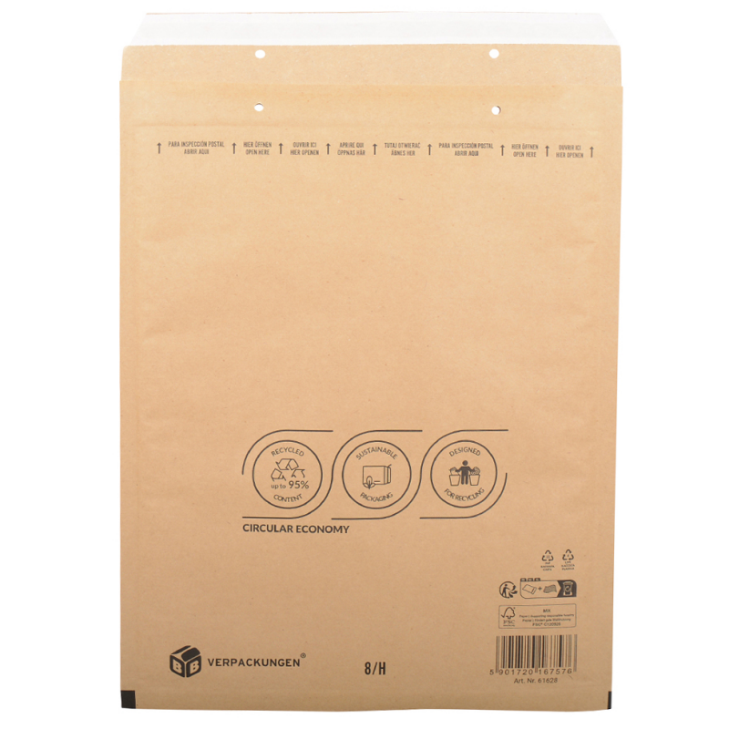 Luftpolsterversandtasche 270x360 mm für DIN B4 (braun)