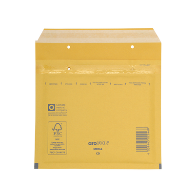 Luftpolsterversandtasche 180x165 mm für DIN B6+(braun)