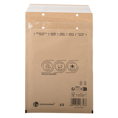 Luftpolsterversandtasche 180x265 mm für DIN B5 / C5+ (braun)