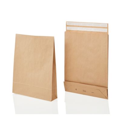 Papier-Versandtasche, braun / 500x400x100 mm