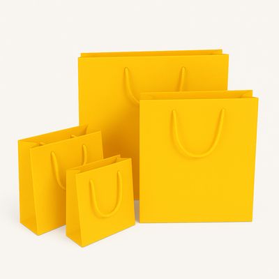 Deluxetragetasche in gelb 24+9x30cm