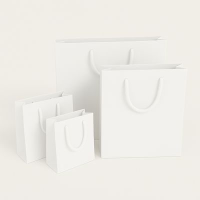 Deluxetragetasche in weiss 30+10x21cm