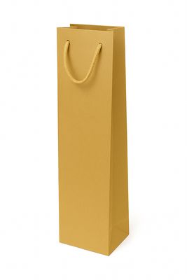 1er-Weintragetasche gold 11+9x38cm