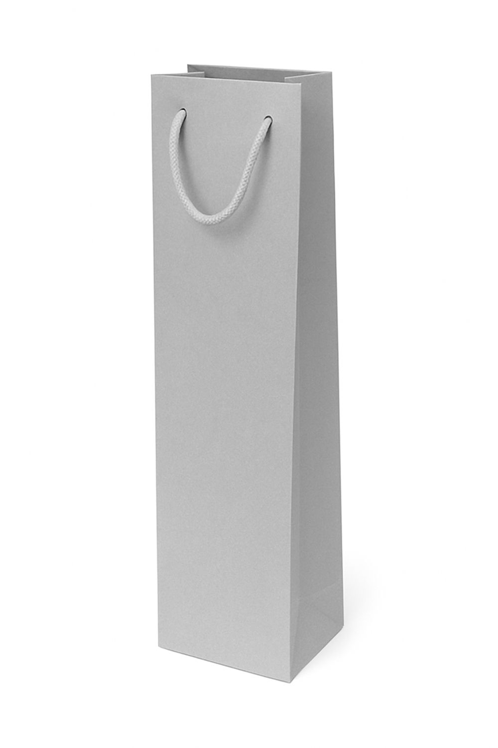 1er-Weintragetasche silber 11+9x38cm