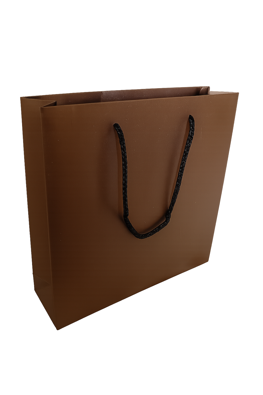 Papiertragetasche 28 + 8 x 28 + 4 cm in Metallic Gold