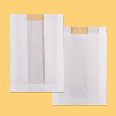 Papierbeutel mit Sichtfenster Kraftpapier 40g weiss