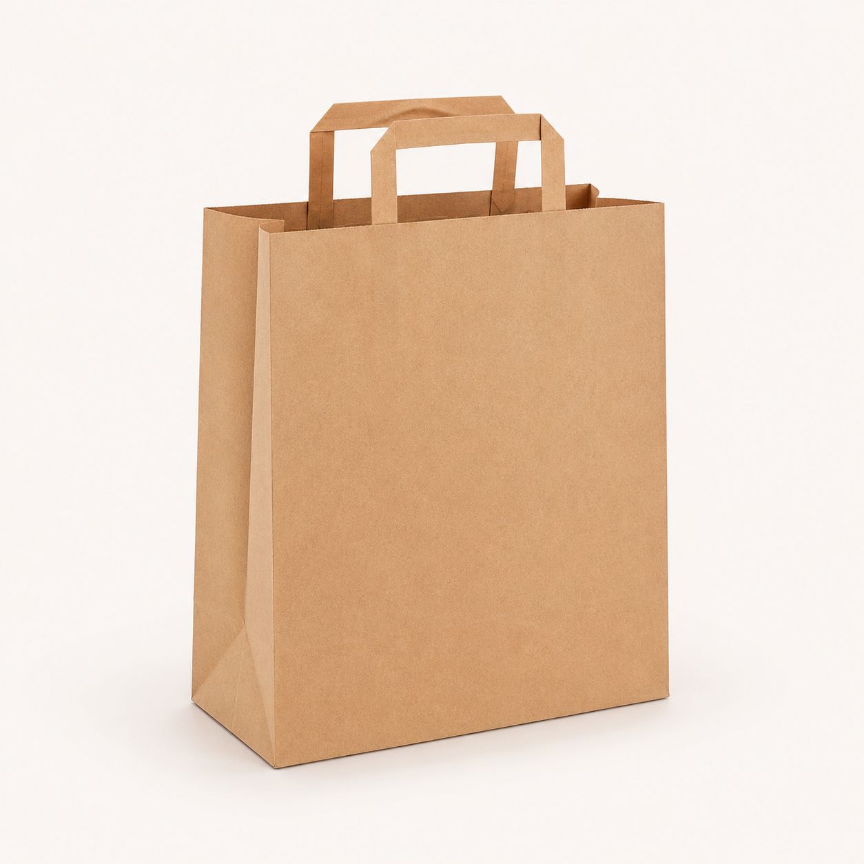 Flachhenkel-Tasche braun