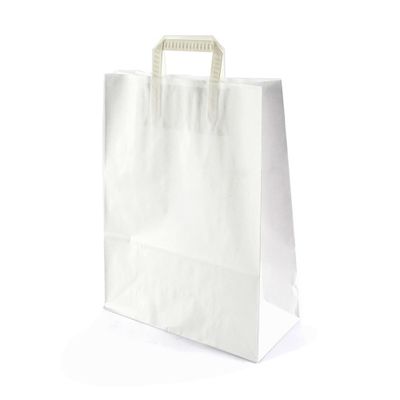 Papiertragetasche mit Flachhenkel (ab Lager)