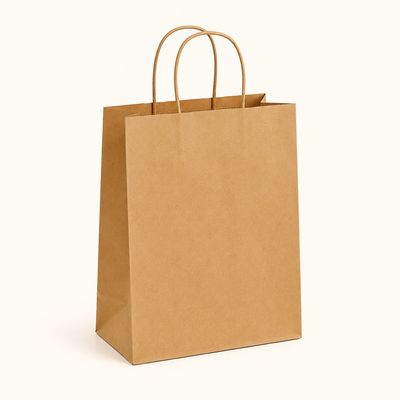Papierkordel-Tasche braun