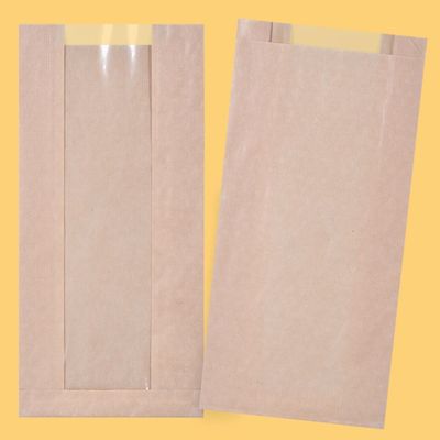 Papierbeutel mit Seitenfalte &amp; Sichtfenster