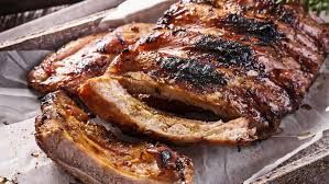 Ribbetjes op de Grill - Groentjes en Aardappelsalade + sausje