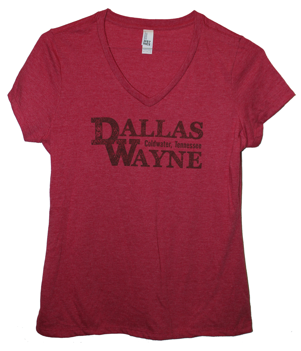 Dallas Wayne Coldwater, TN Ladies T-shirt, Red