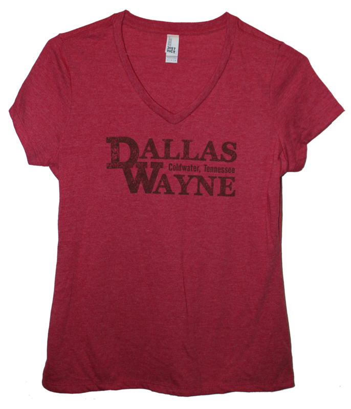 Dallas Wayne Coldwater, TN Ladies T-shirt, Red