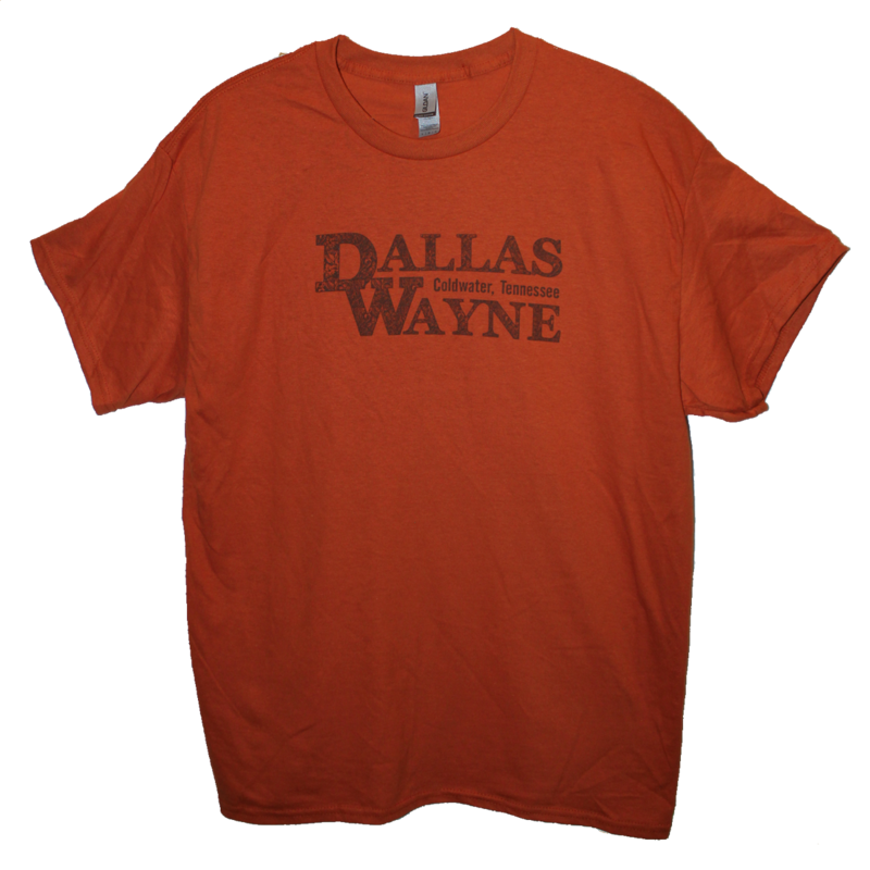 Dallas Wayne Coldwater, TN Men&#39;s T-shirt, TX Orange