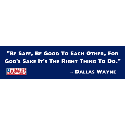 &quot;Dallas Wayne Sign-Off&quot; Bumper Sticker