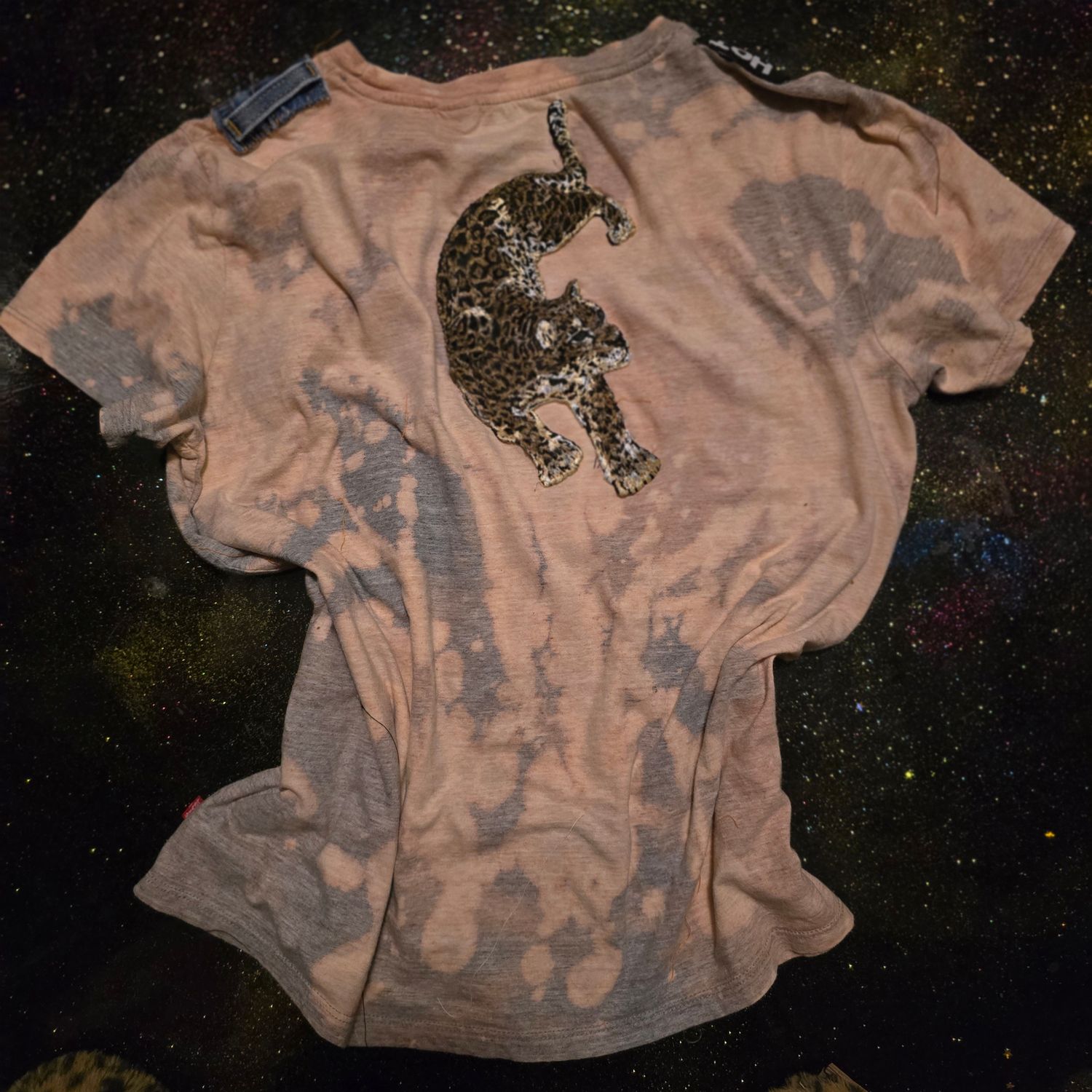 Upcycled Levis Tee &#39;Beautiful Artist&#39; by Blink Friction