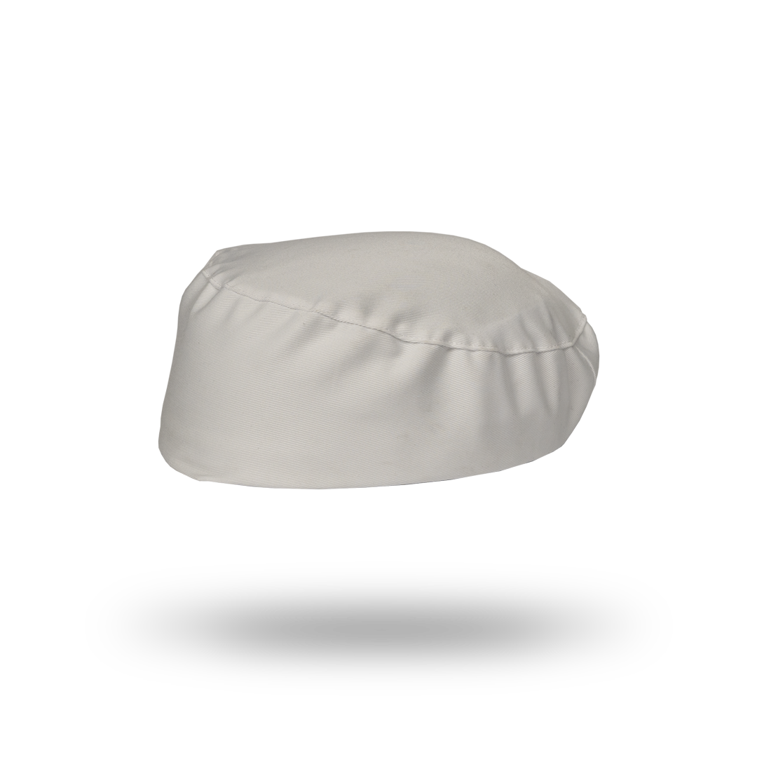 Elasticated Beanie - White