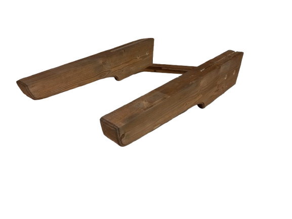 KIT CON STAFFA A SCOMPARSA IN LEGNO LAMELLARE – 70 CM