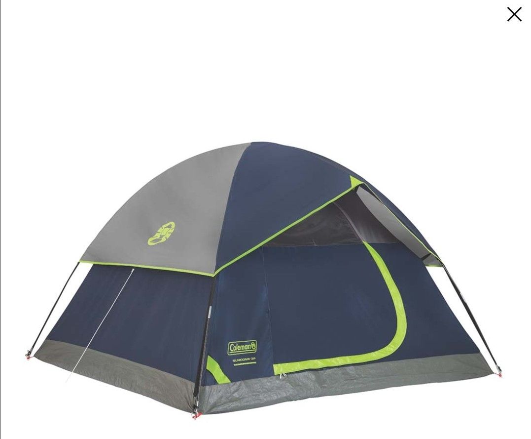 Coleman SunDome Dume Tent 7&#39;×7&#39;-3 person