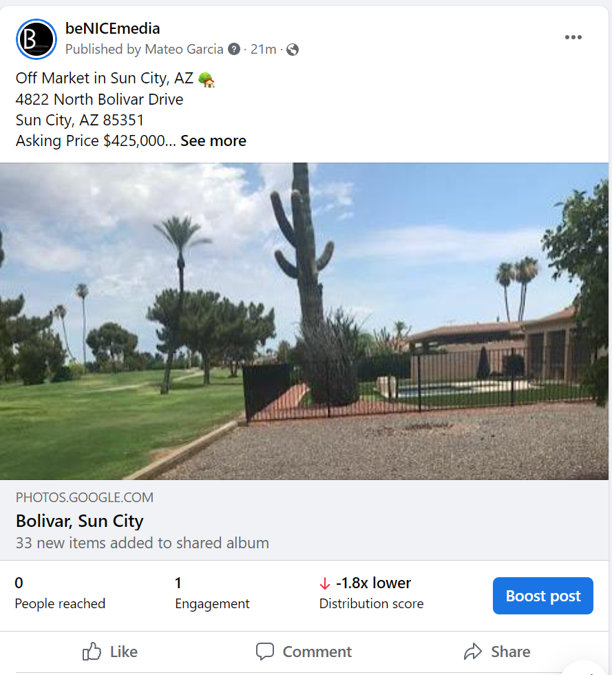 My Home, My Sale Basic Service Package (FSBO)