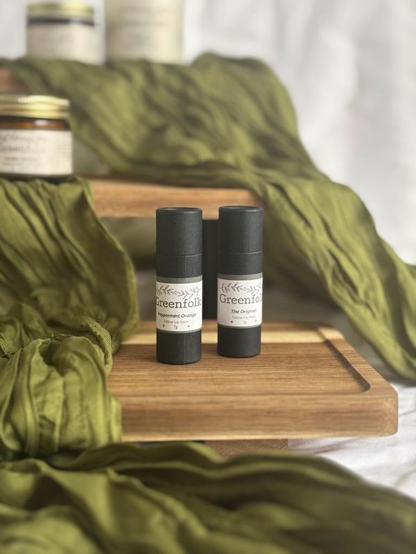 Tallow Lip Balm - Peppermint Orange