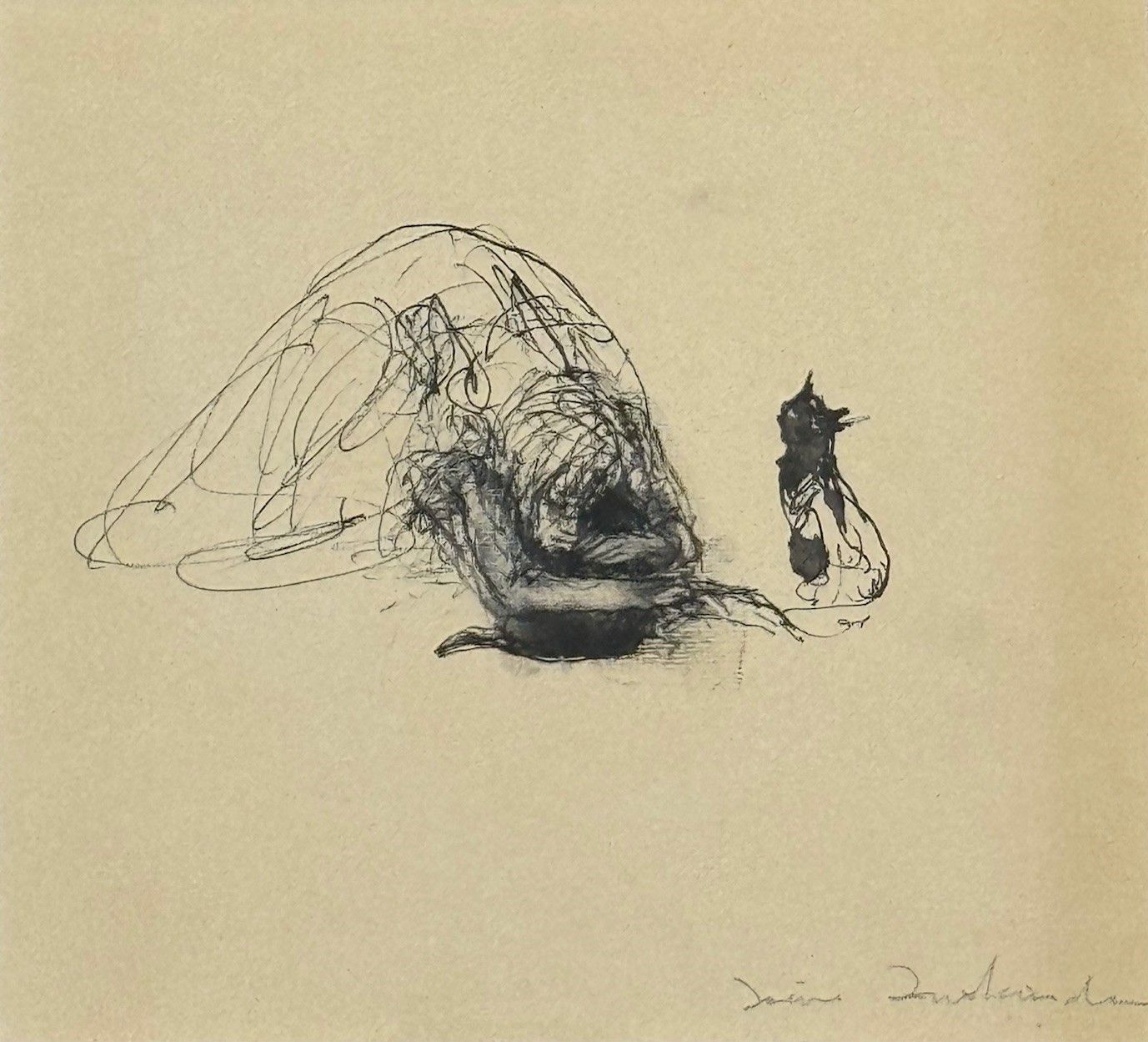 Femme aux deux chats
