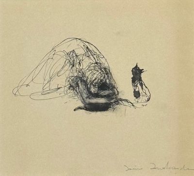 Femme aux deux chats