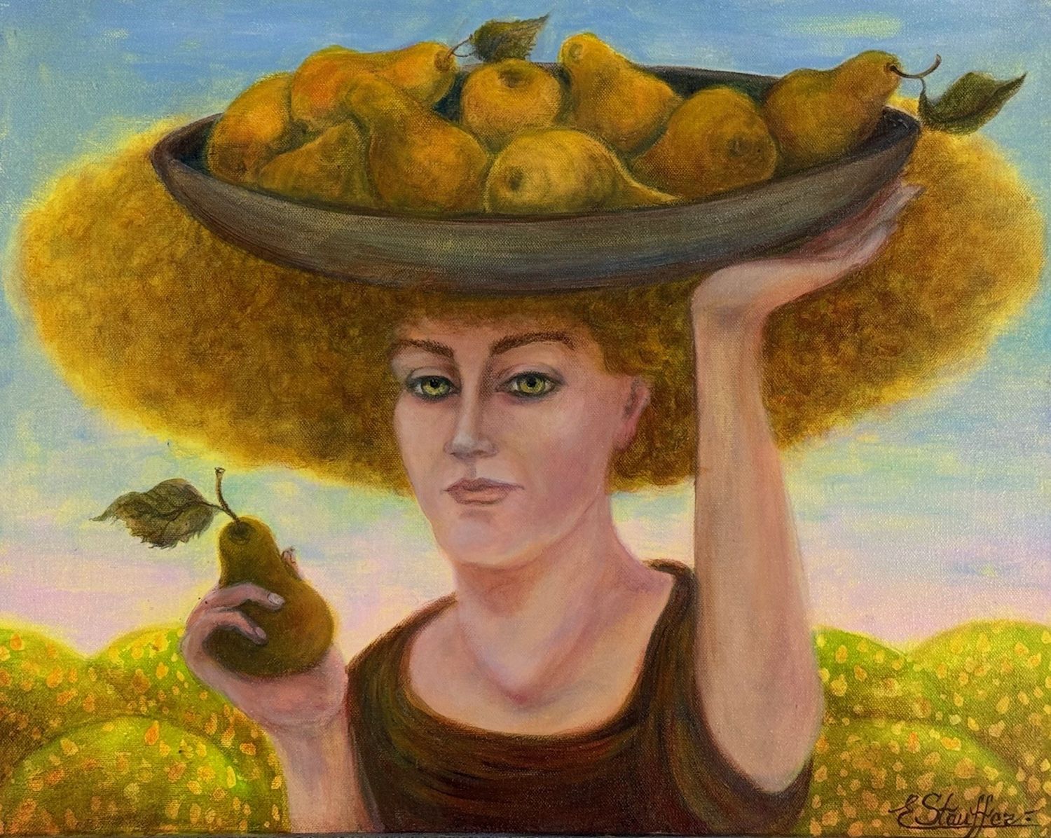 Ernte mit Birnen