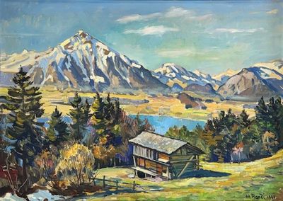 Blick von Sigriswil mit Niesen, 1946