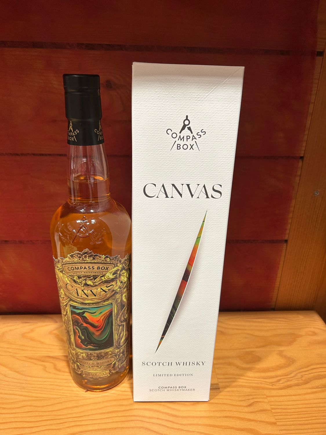 Canvas compass box