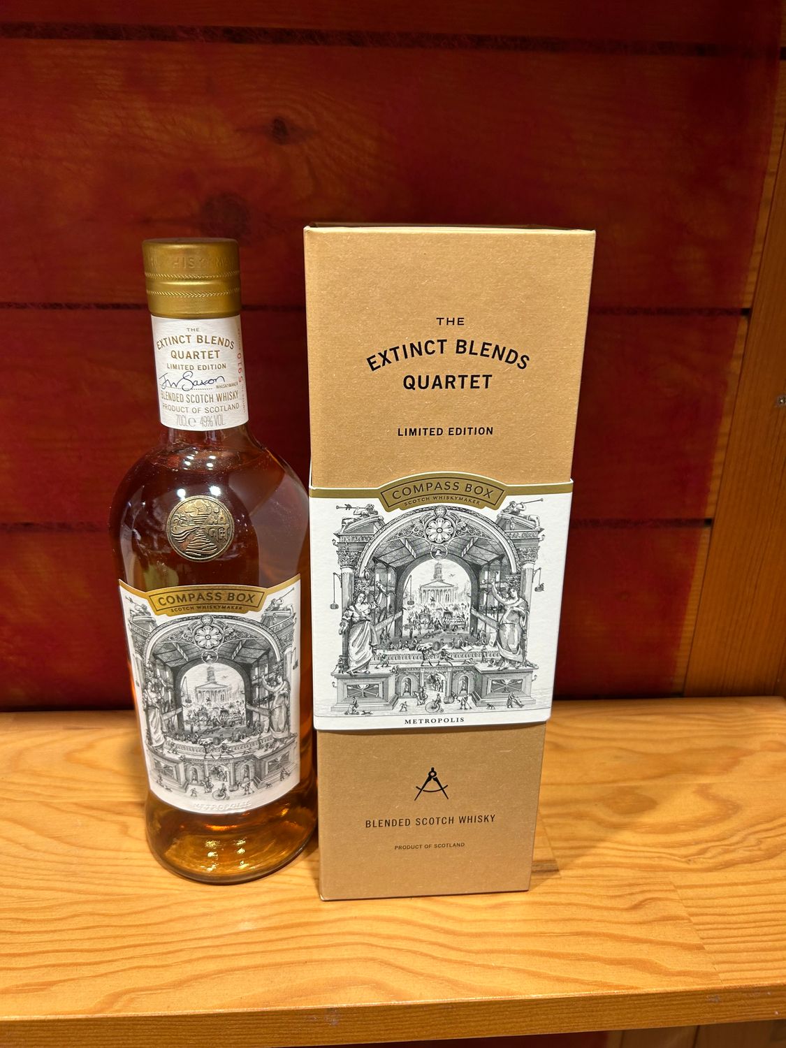 Extinct blends quartet Metropolis compass box