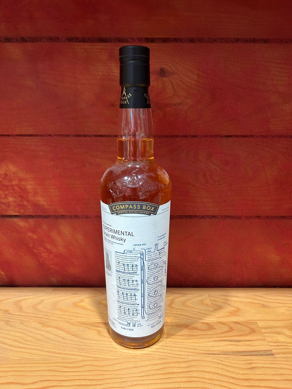 Experimental grain compass box