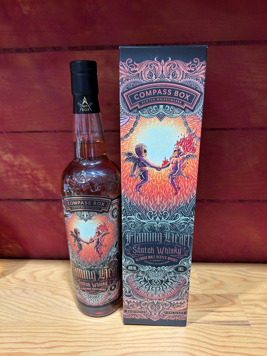 Flaming Heart 7th Edition compass box