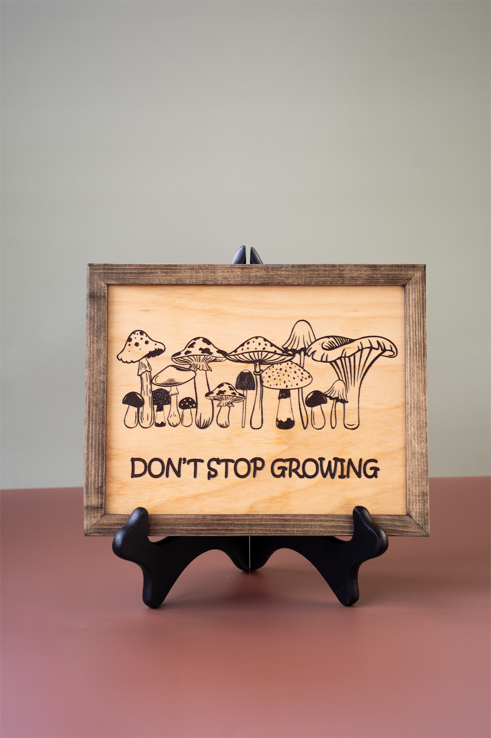 Framed Mushrooms "Don't Stop Growing"