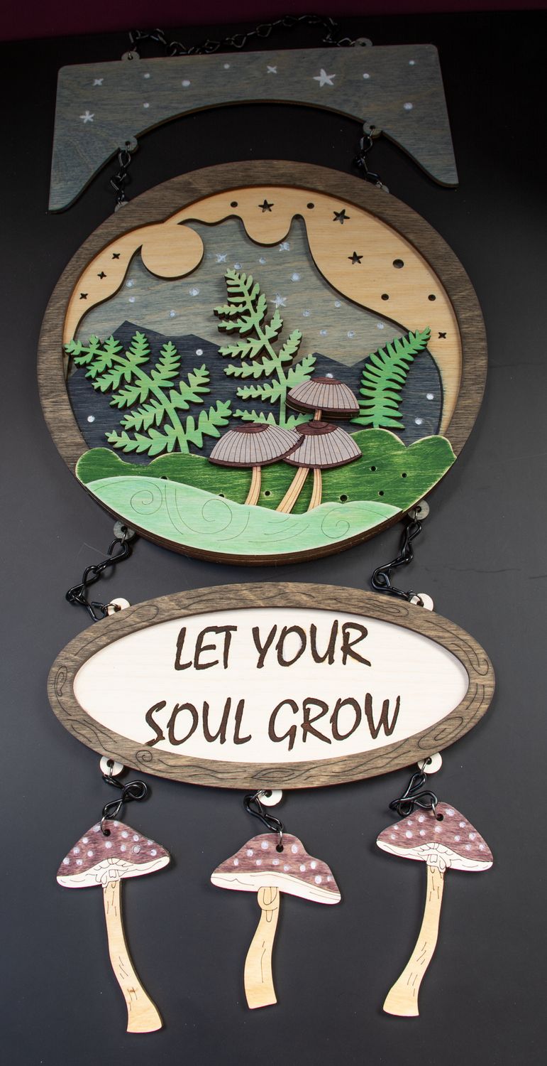 Hanging Mushroom Sign