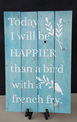 Bird with a Fry Sign