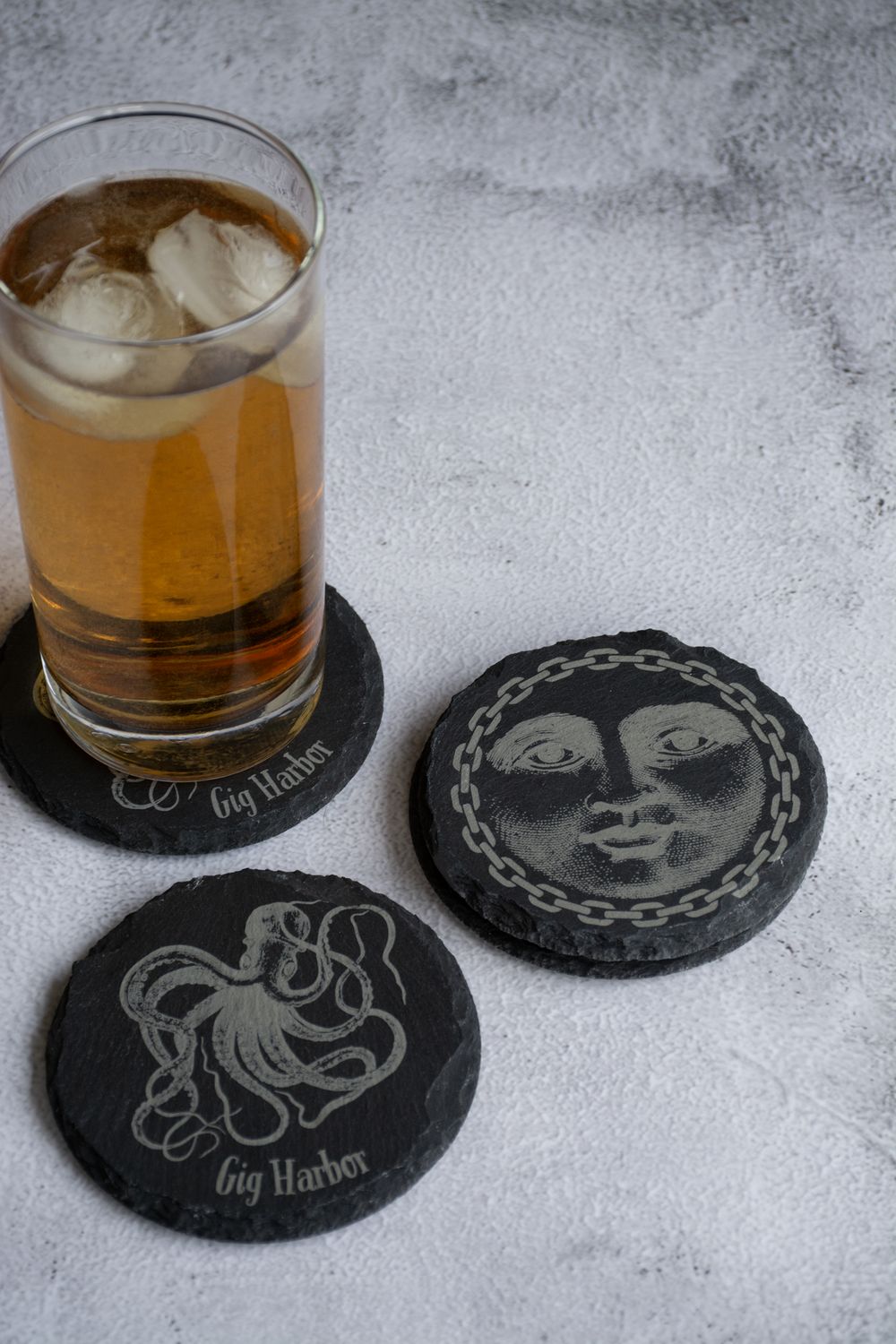 Slate Coaster Set