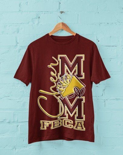 maroon t shirt cheer mom