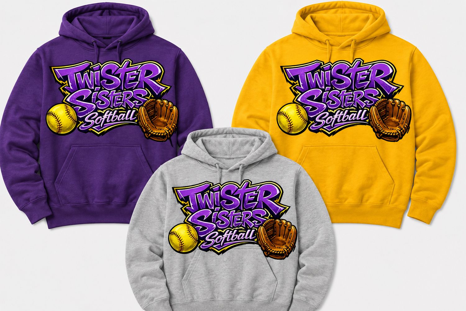 Twister Sisters Softball Hoodie