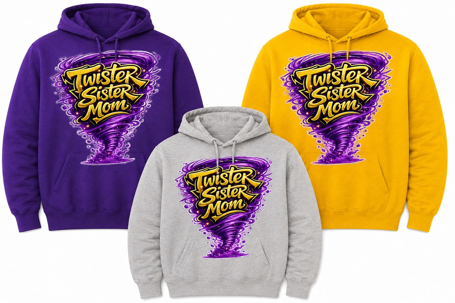 Twister Sister Mom Hoodie