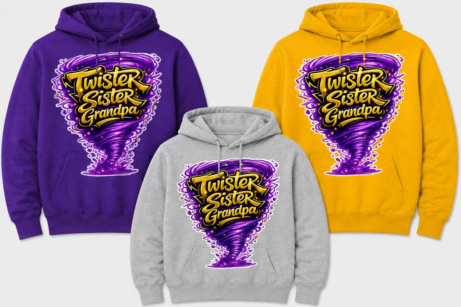 Twister Sister Grandpa Hoodie