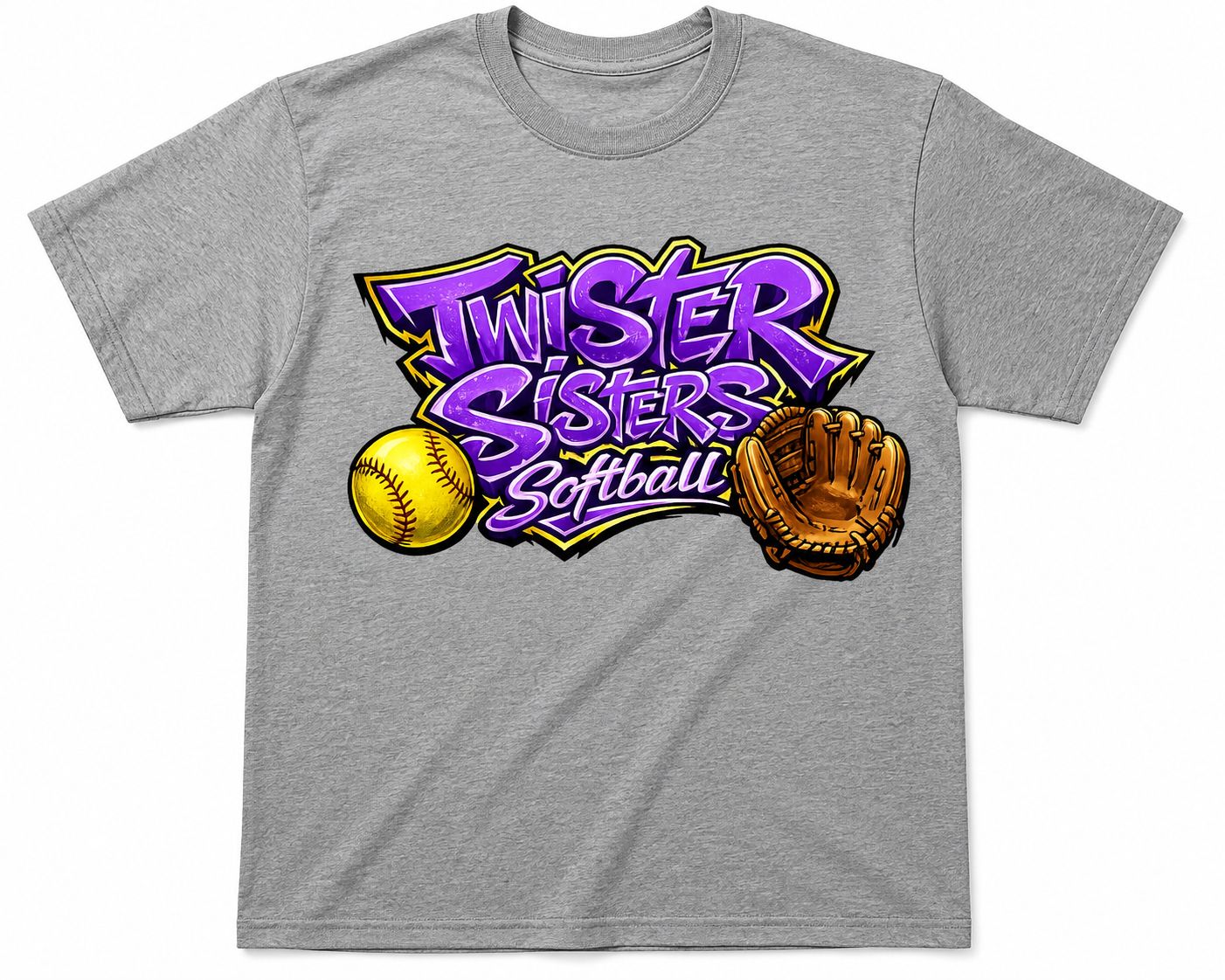 Softball Twister Sisters Graffiti